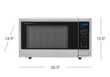 1.1 cu. ft. 1000W Sharp Stainless Steel Carousel Countertop Microwave Oven