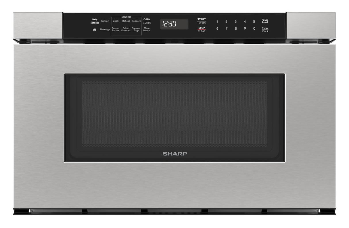 Sharp 24 in. 1.2 cu. ft. Built-In Microwave Drawer™ Oven in Stainless Steel