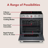 5.0 Cu. Ft. Smart Slide-in Gas Range with Convection Cooking Modes