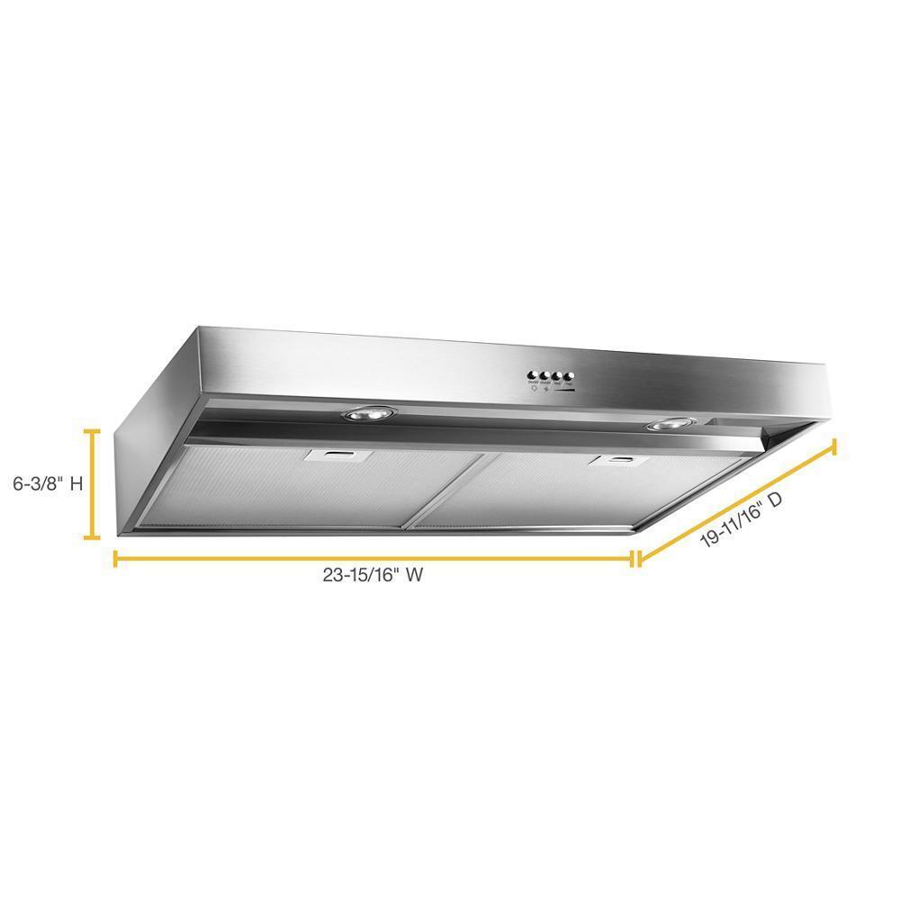 24" Range Hood with Full-Width Grease Filters