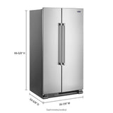 36-Inch Wide Side-by-Side Refrigerator - 25 cu. ft.