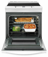 4.8 cu. ft. Guided Electric Front Control Range With The Easy-Wipe Ceramic Glass Cooktop - White