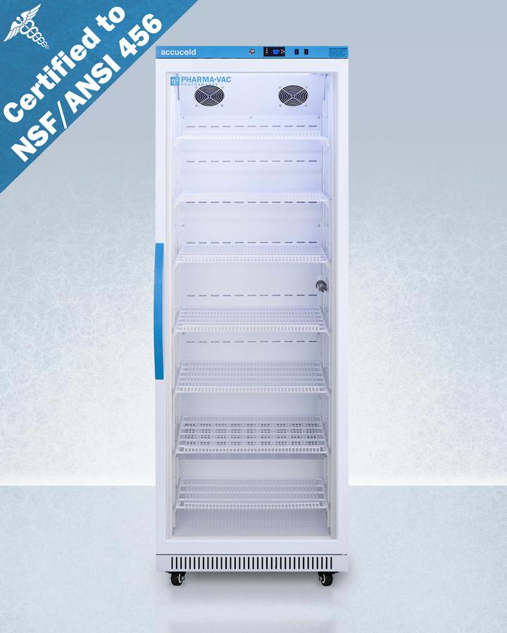 18 CU.FT. Upright Vaccine Refrigerator, Certified To Nsf/ansi 456 Vaccine Storage Standard