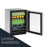 3024bev 24" Beverage Center With Stainless Frame Finish and Field Reversible Door Swing (115 V/60 Hz Volts /60 Hz Hz)