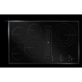 36" Oblivion Glass Electric Radiant Downdraft Cooktop with Tap Touch Controls