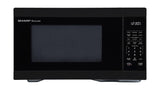 Sharp 1.1 cu. ft. 1000W Black Countertop Microwave Oven