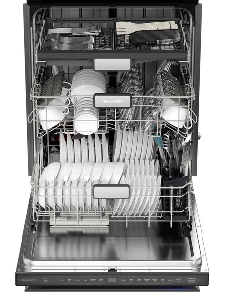 Sharp 24 in. Stainless Steel 47dB Dishwasher