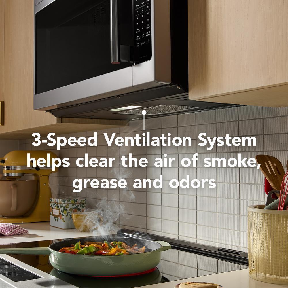 2.1 Cu. Ft. Microwave Hood Combination with a Handle