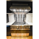 NOIR™ 48" Dual-Fuel Professional Range with Chrome-Infused Griddle