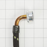 6' Black braided hoses with 90 degree elbow rated 1700 PSI with two female connections - 2 Pack