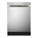 Midea 24" Front Control Dishwasher with Stainless Steel Tub and Interior LED Light