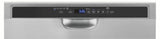Stainless steel dishwasher with third level rack