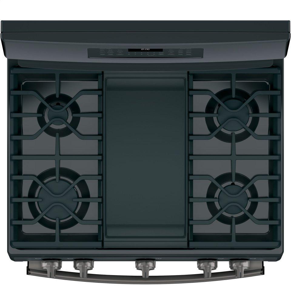 GE® 30" Free-Standing Gas Double Oven Convection Range