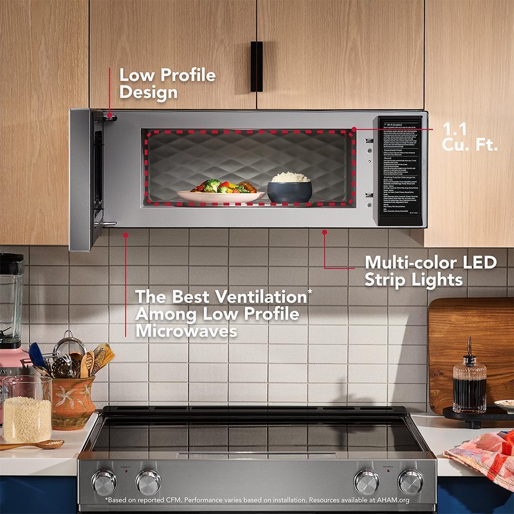 KITCHENAID KMML550RPS Smart Low Profile Microwave Hood Combination