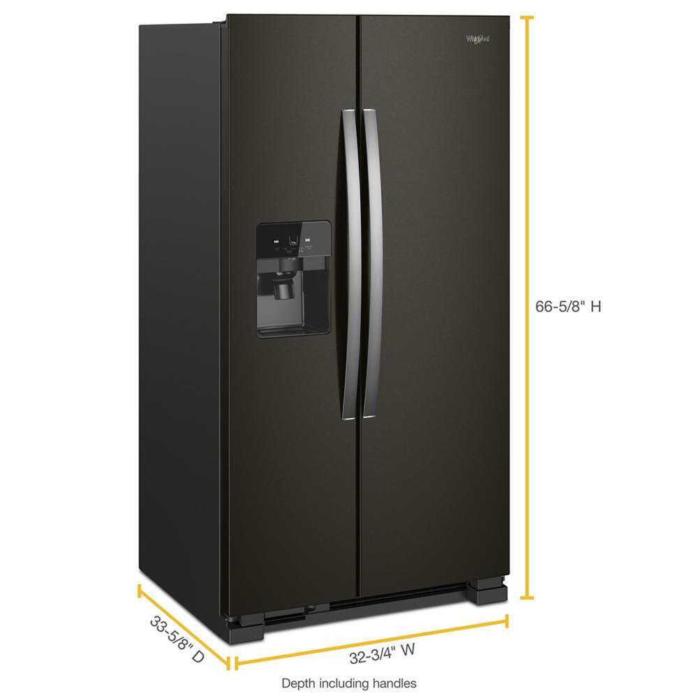 33-inch Wide Side-by-Side Refrigerator - 21 cu. ft.