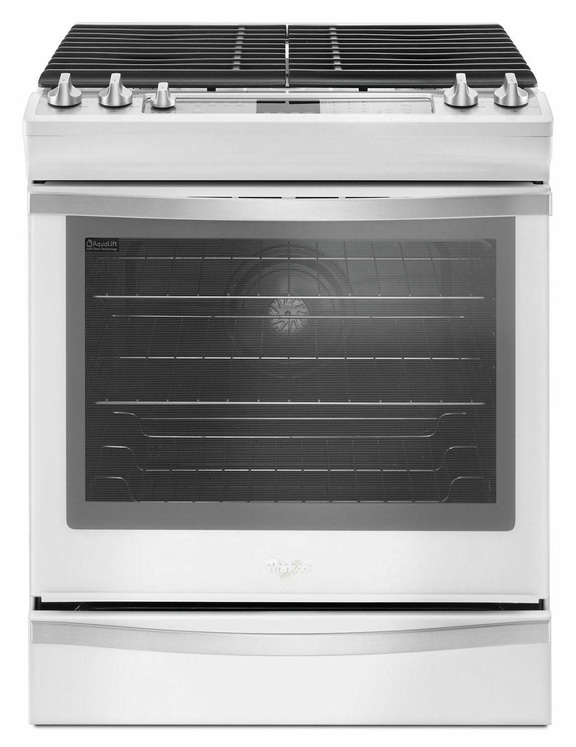 5.8 Cu. Ft. Slide-In Gas Range with EZ-2-Lift™ Hinged Grates - White Ice