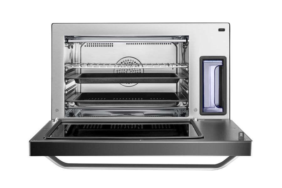 ROBAM ROBAM Portable Steam Oven 6-Slice Black Convection Toaster Oven with Rotisserie (1550-Watt)