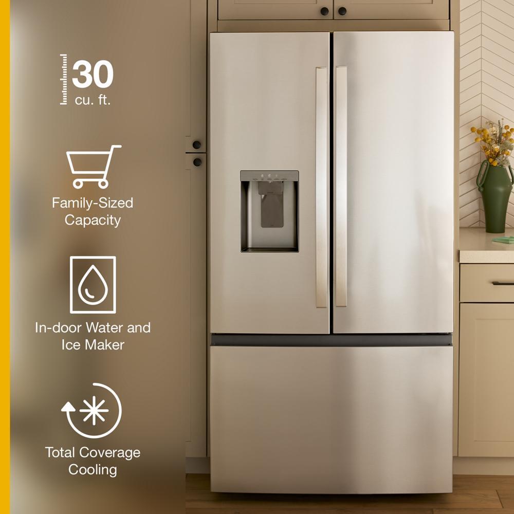 36-Inch French Door Refrigerator with In-Door Water and Ice Maker - 30 cu. ft.