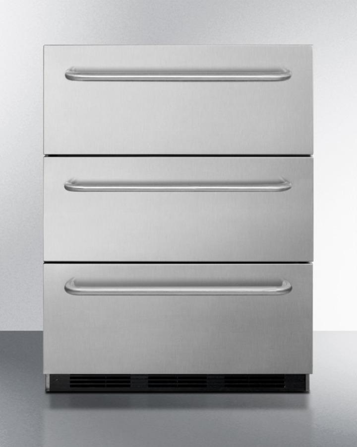 24" Wide 3-drawer All-refrigerator
