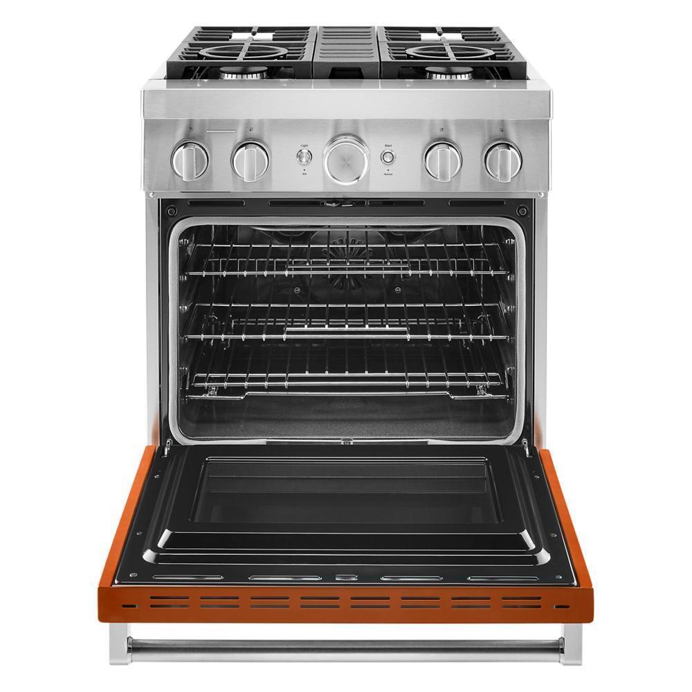 KitchenAid® 30'' Smart Commercial-Style Dual Fuel Range with 4 Burners
