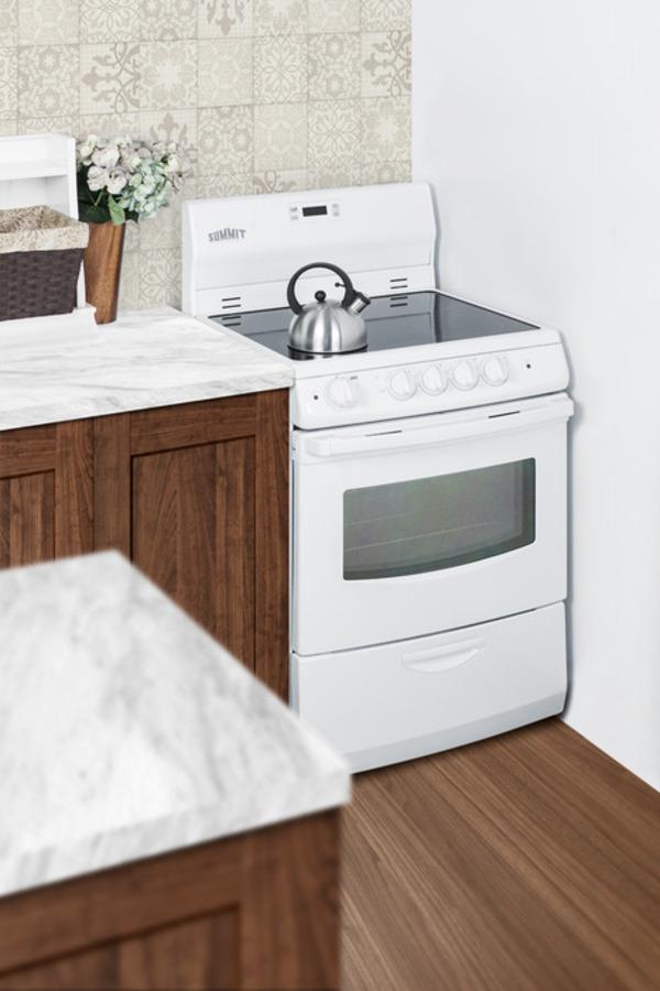 24" Wide Electric Smooth-top Range