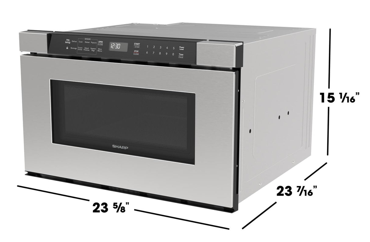 Sharp 24 in. 1.2 cu. ft. Built-In Microwave Drawer™ Oven in Stainless Steel