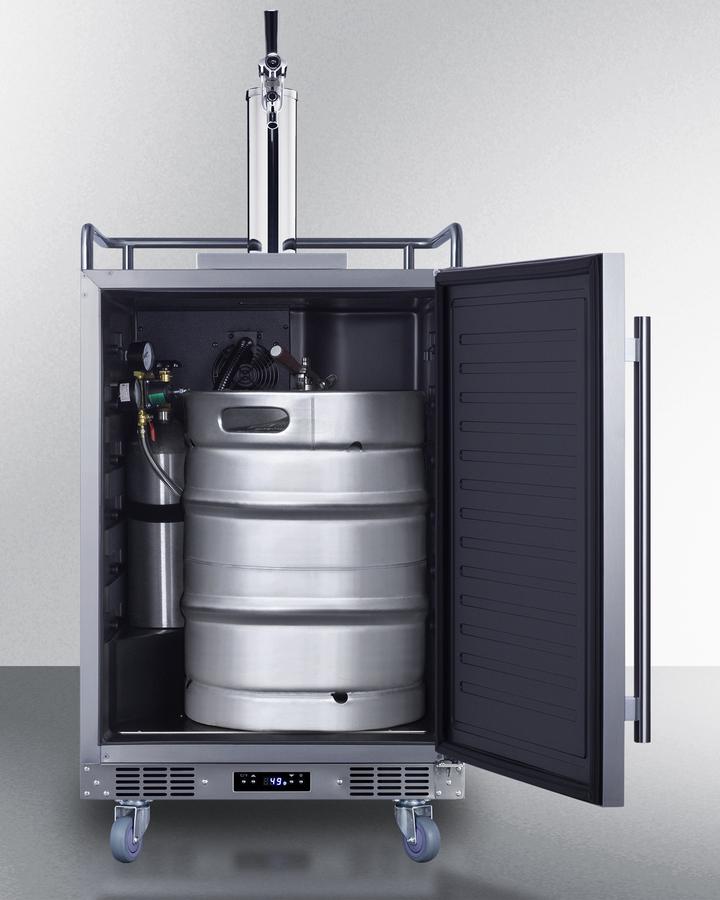 24" Wide Built-in Outdoor Commercial Beer Kegerator