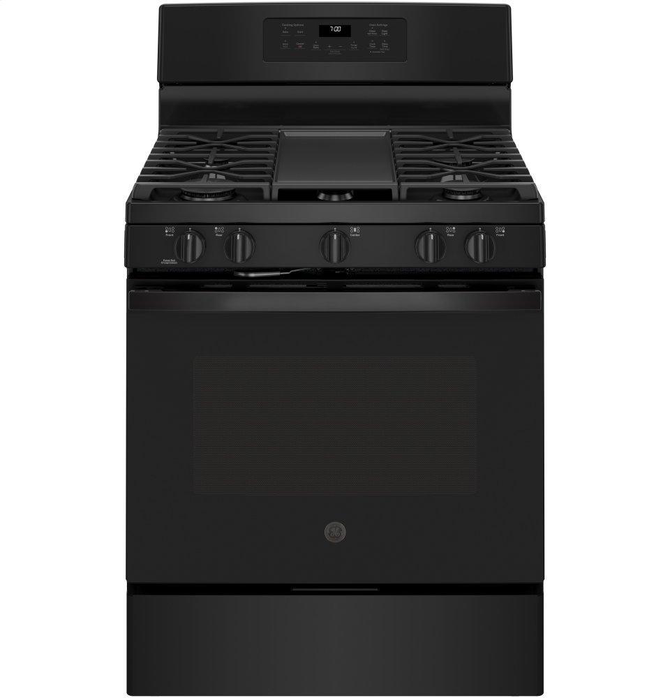 GE® 30" Free-Standing Gas Convection Range