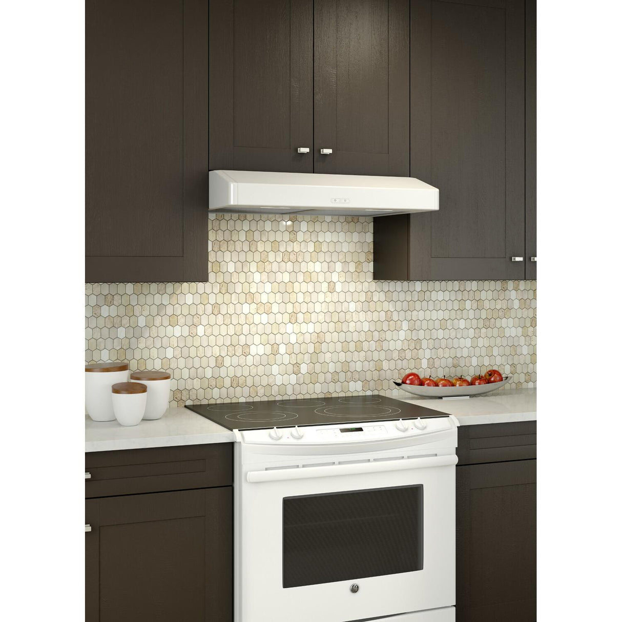 Broan® Elite 30-Inch Convertible Under-Cabinet Range Hood, White