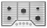 36 inch 5 Burner Gas Cooktop with Fifth Burner