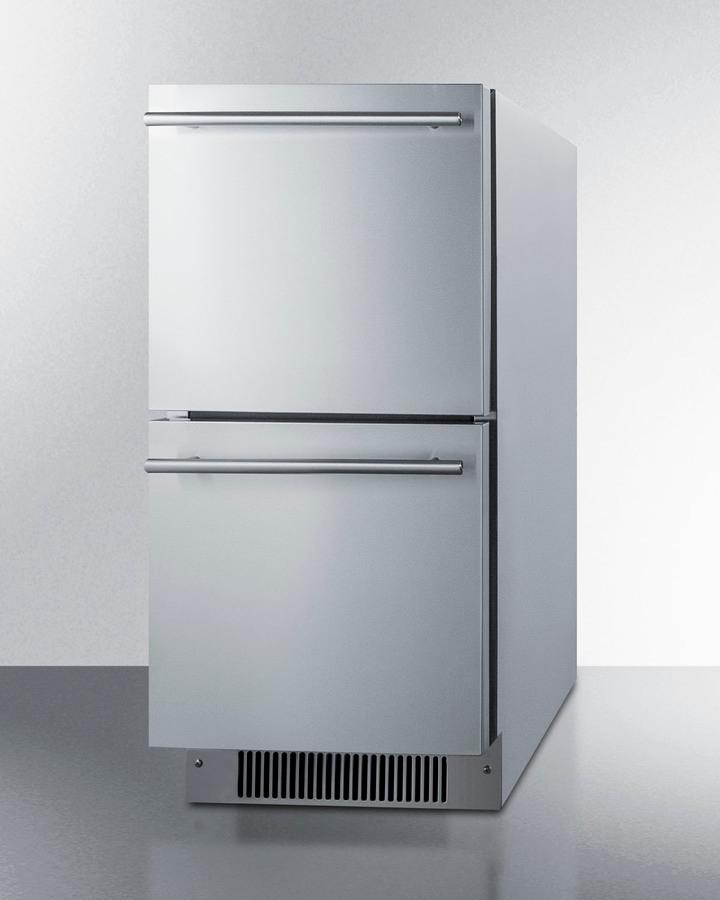 15" Wide 2-drawer All-refrigerator, ADA Compliant (panels Not Included)