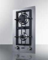 12" Wide 2-burner Gas Cooktop In Stainless Steel