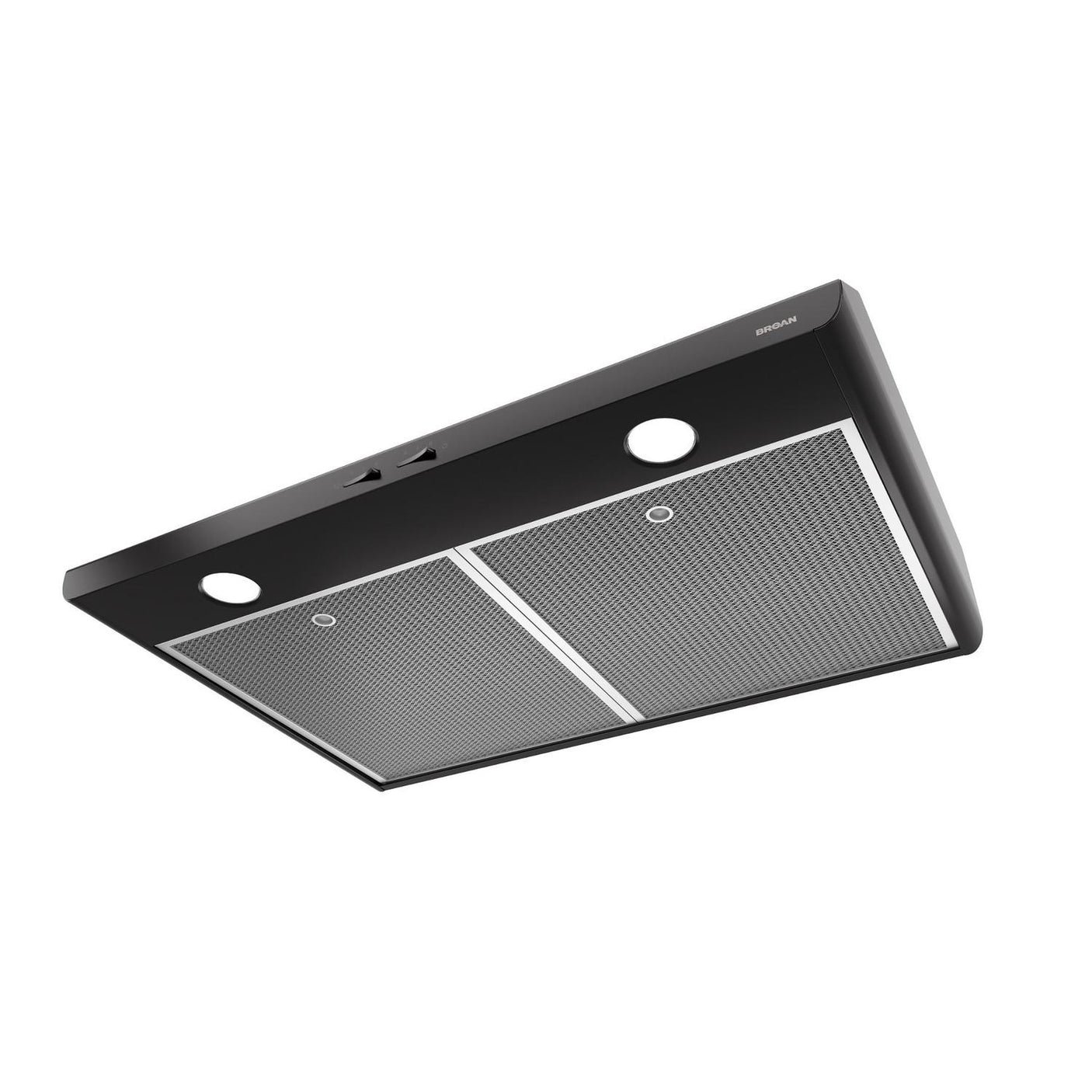 Broan 30-Inch 300 Max Blower CFM 5.0 Sones Black Range Hood