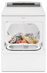 7.4 cu.ft Top Load HE Gas Dryer with AccuDry , Intuitive Touch Controls White