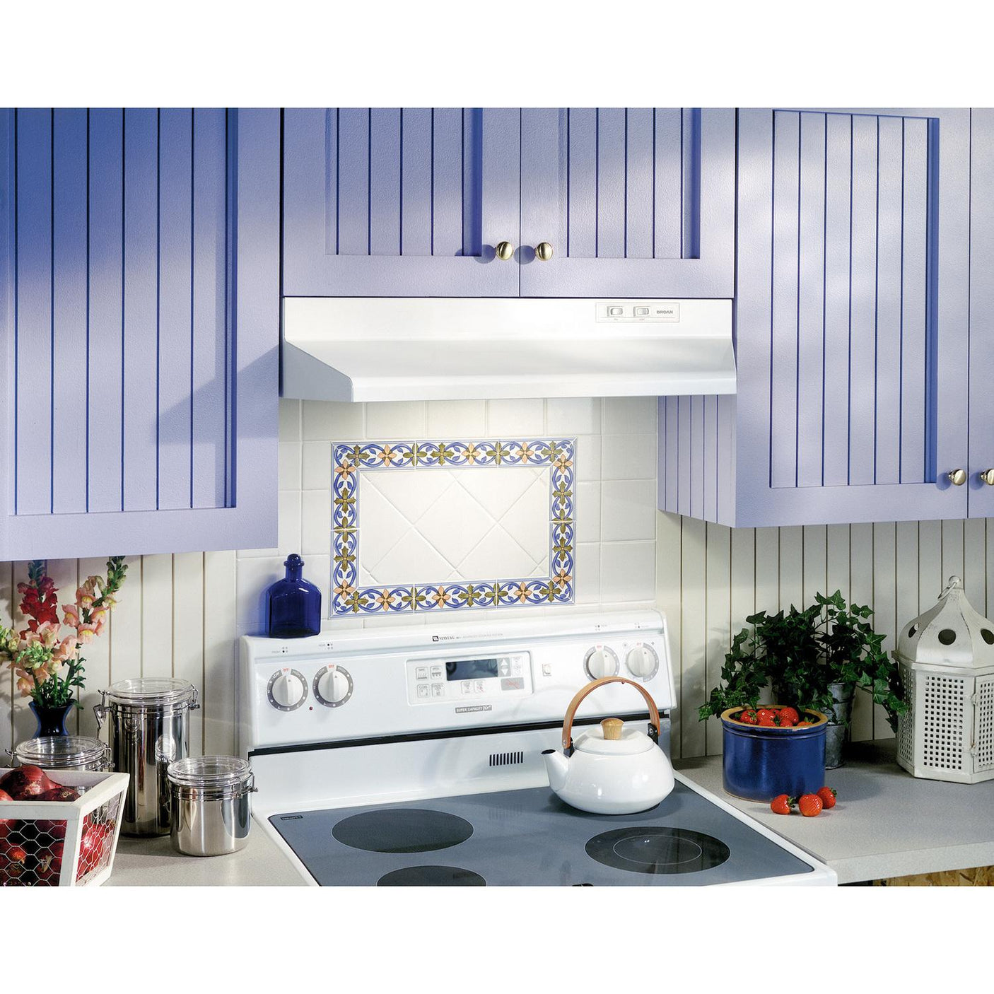 Broan® 30-Inch Ducted Under-Cabinet Range Hood w/ Easy Install System, 210 Max Blower CFM, White