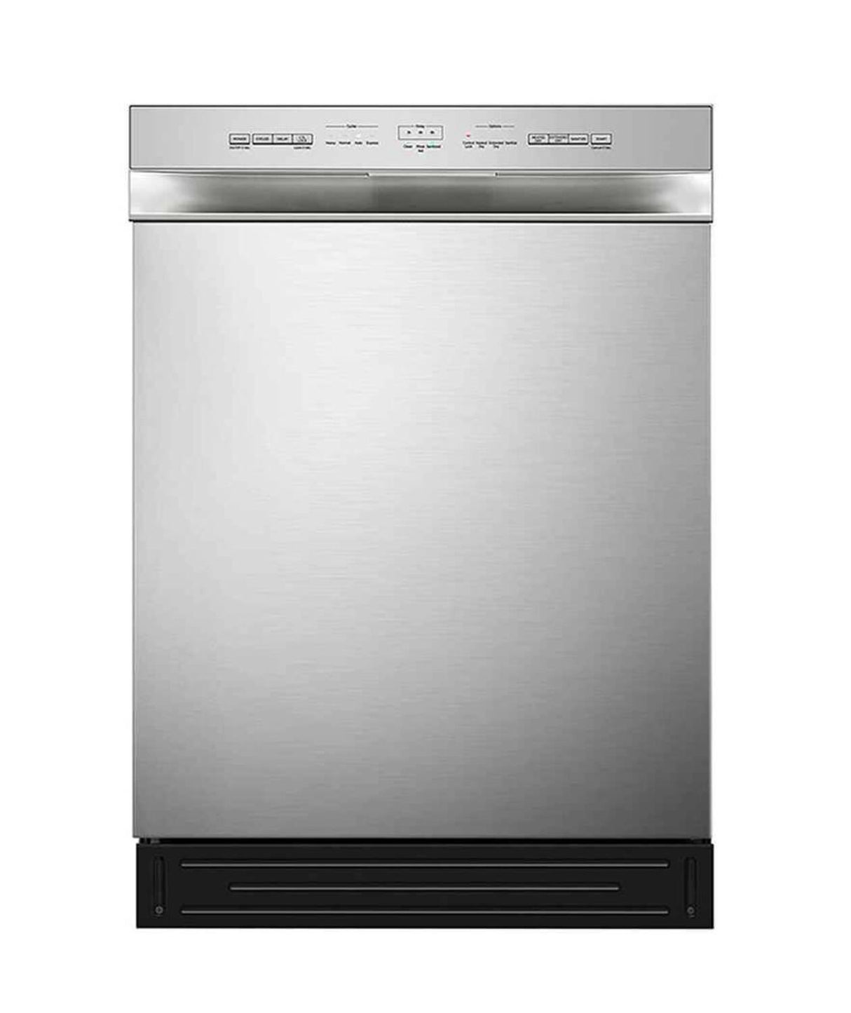 Midea 24" Front Control Dishwasher with Stainless Steel Tub and Interior LED Light