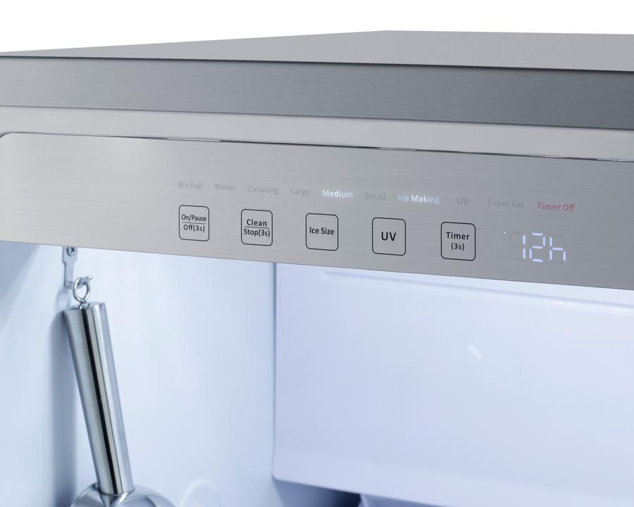 18" Wide Clear Icemaker, ADA Compliant (panel Not Included)