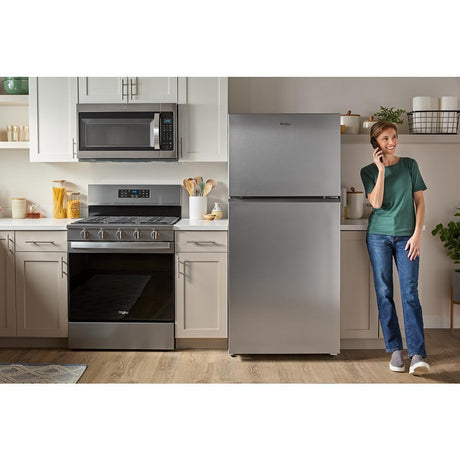 Whirlpool® 32.8-inch Wide Top Freezer Refrigerator with Total Coverage Cooling- 21.3 Cu. Ft.