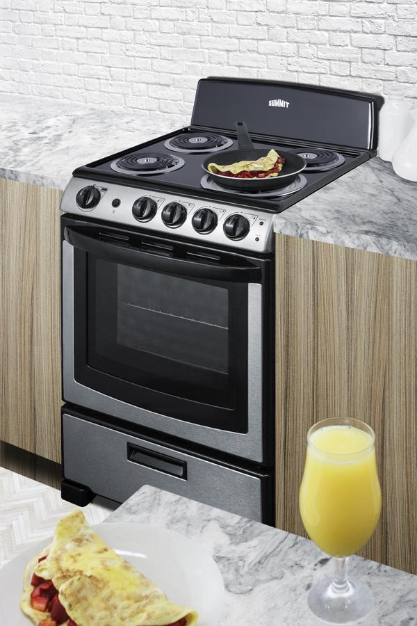 24" Wide Electric Coil Range