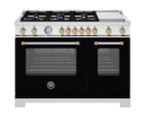 48" Master Series range - Gas Oven - 6 aluminum burners + griddle