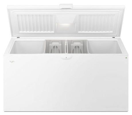 22 cu. ft. Chest Freezer with Extra-Large Capacity and Temperature Alarm White