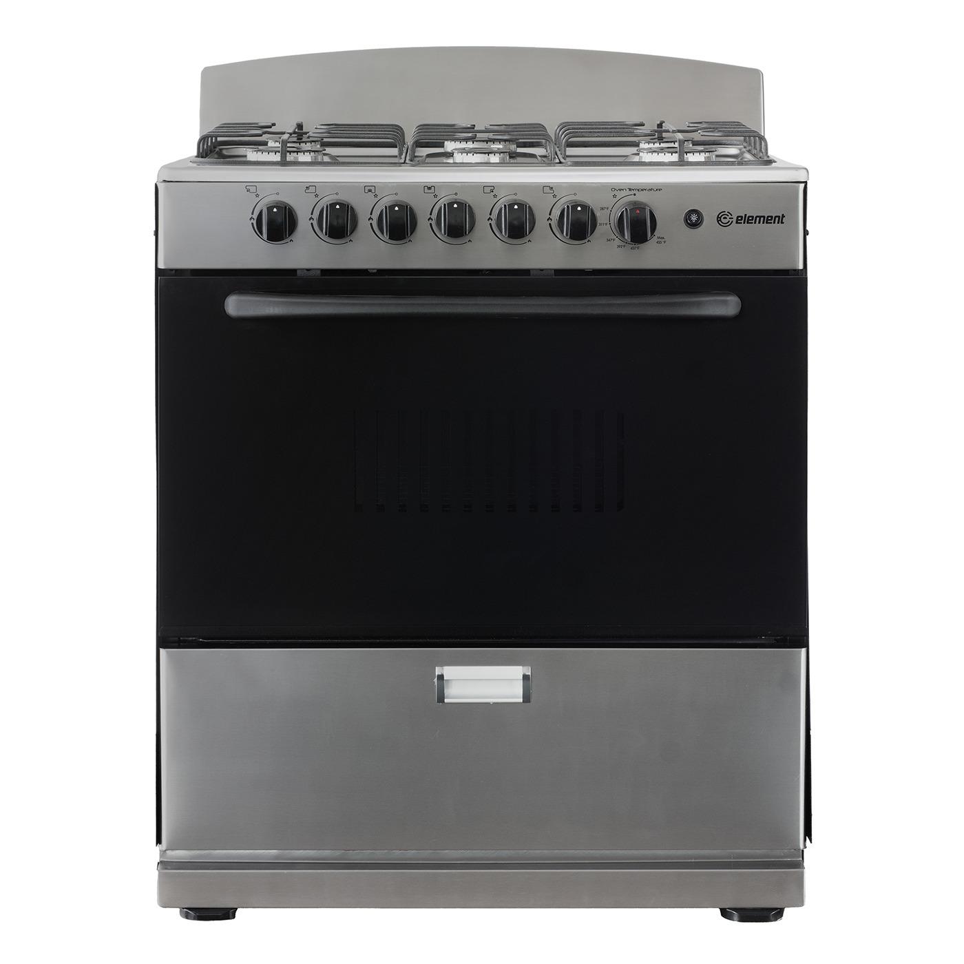 Element Electronics 4.0 cu. ft. 30", 6-Burner Gas Range (EEGR3A6MCCS)