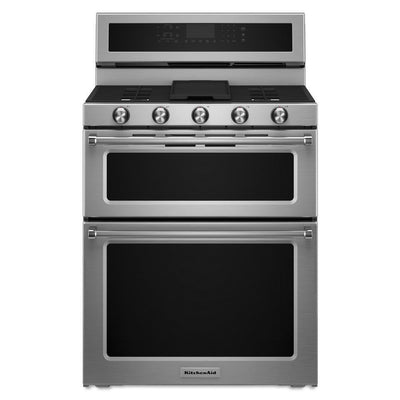 30-Inch 5 Burner Gas Double Oven Convection Range