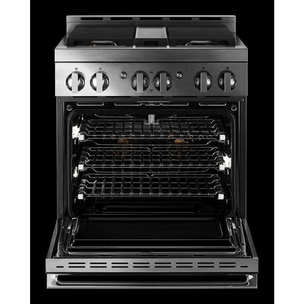 30" NOIR™ Gas Professional-Style Range