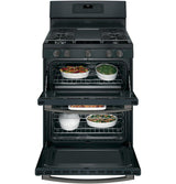 GE® 30" Free-Standing Gas Double Oven Convection Range