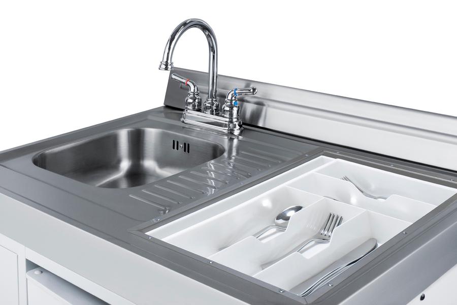 60" Wide All-in-one Kitchenette With Gas Range