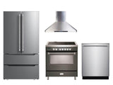 Designer 36" Electric Glass Top Range - Slate Gray