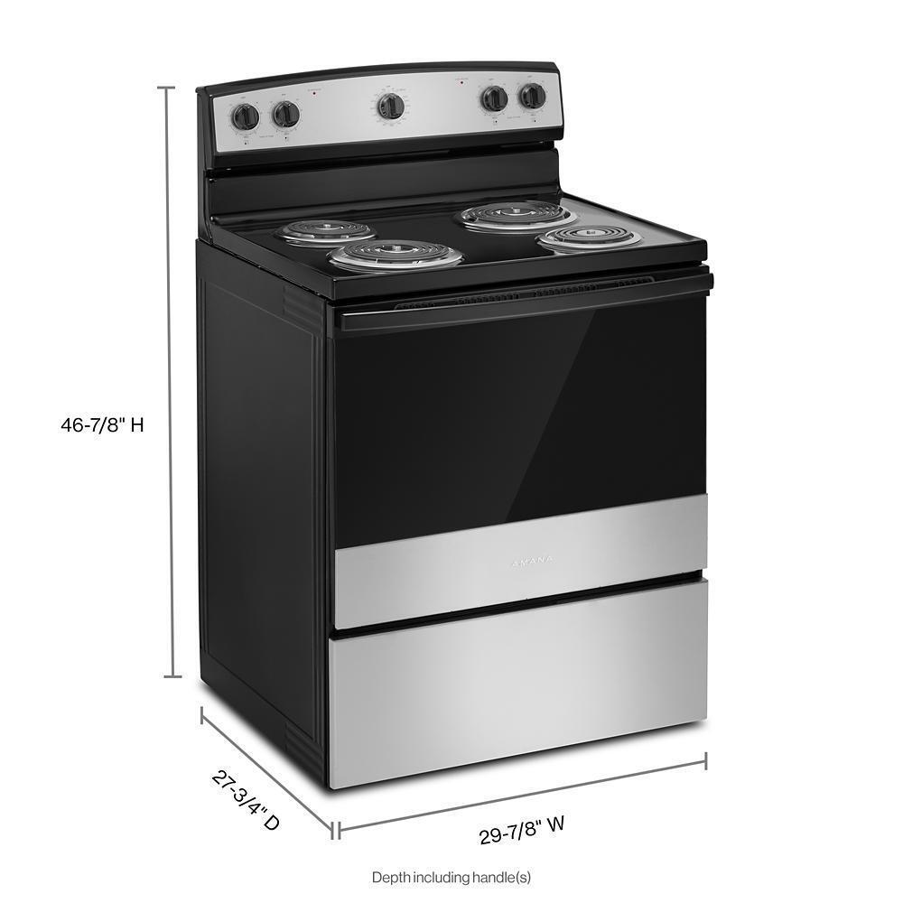Amana® 30-inch Electric Range with Easy-Clean Glass Door