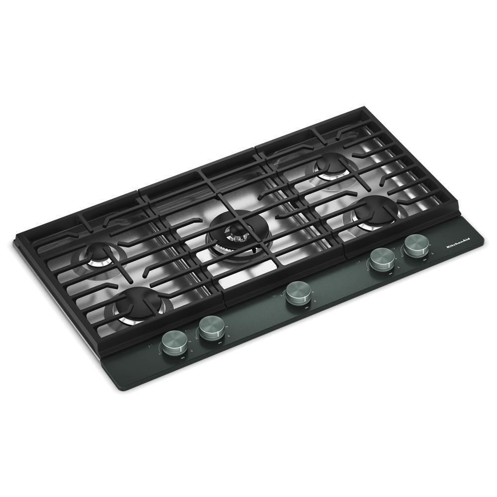 KitchenAid® 36 in. Gas Cooktop with 5 Burners and Integrated Wok Grate