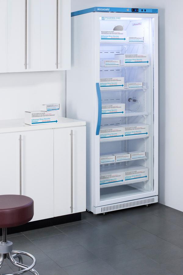18 CU.FT. Upright Vaccine Refrigerator, Certified To Nsf/ansi 456 Vaccine Storage Standard